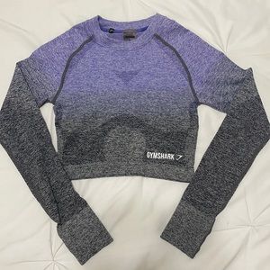 gymshark ombré seamless crop top